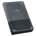 KJV Bible Deluxe Gift (Faux Leather, Gray/Black W/Zipper)