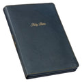 KJV Bible Thinline Large Print (Faux Leather, Black W/Zipper)