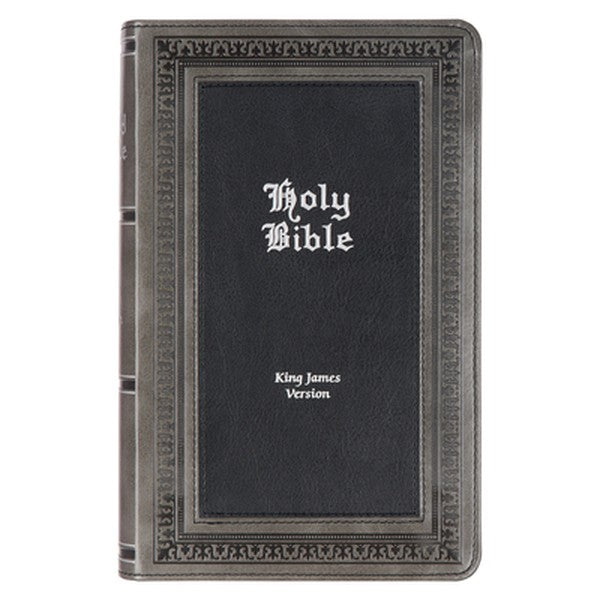 KJV Holy Bible, Giant Print Standard Size Faux Leather Red Letter Edition - Thumb Index & Ribbon Marker, King James Vers