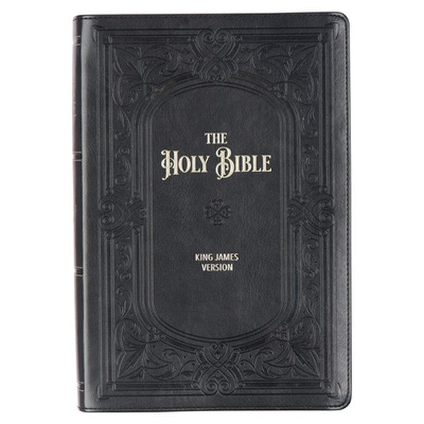 KJV Bible Giant Print Full-Size (Faux Leather, Midnight Blue)
