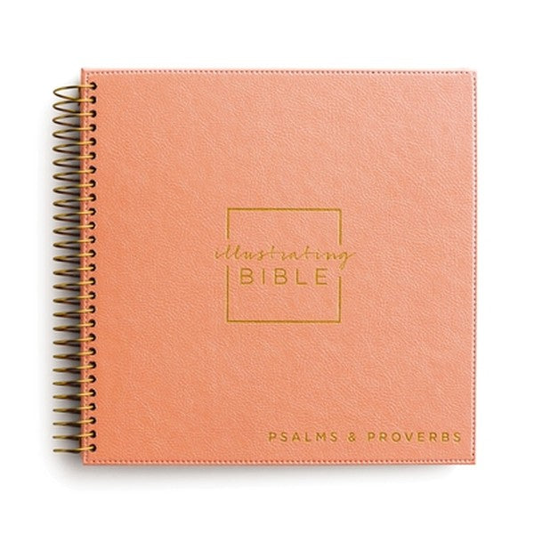 Niv, Spiral-Bound Illustrating Bible: Psalms and Proverbs, Leathersoft Spiral, Coral: Draw, Write, and Reflect Your Way 