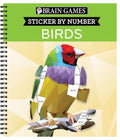 Brain Games - Sticker by Number: Birds - 2 Books in 1 (42 Images to Sticker)