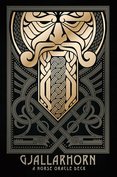 Gjallarhorn: A Norse Oracle Deck: Deluxe Set, 62 Gilt-Edged Oracle Cards, 80-Page Hardcover Book, Gold Foil Accents, Nor
