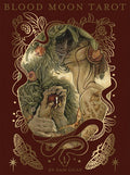 Blood Moon Tarot: Deluxe 78-Card Tarot Deck with Ethereal Watercolor Art, Linen Finish, Burgundy Edges, and Hardcover Bo