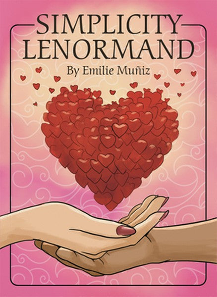 Simplicity Lenormand: Beginner-Friendly 41-Card Lenormand Deck with Keywords on Cards, Includes 132-Page Guidebook with 