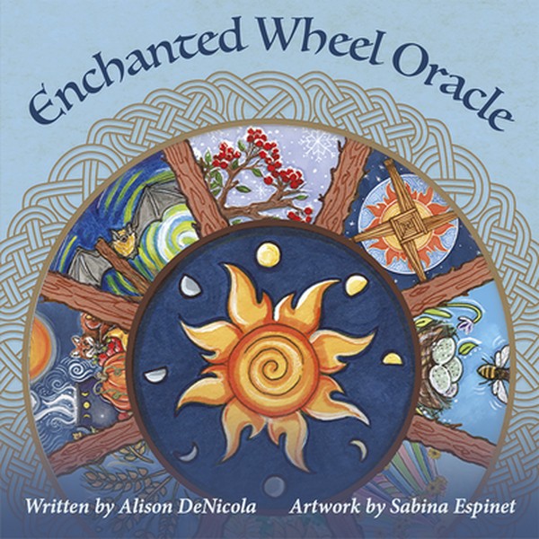 Enchanted Wheel Oracle: 45 Round Cards with Hand-Painted Art-- Explore Spiritual Pathways, Portals, and Elemental Energy