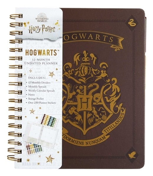 Harry Potter: Hogwarts 12-Month Undated Planner: (Harry Potter School Planner School, Harry Potter Gift, Harry Potter St