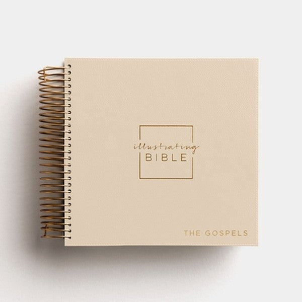 Niv, Spiral-Bound Illustrating Bible: The Gospels, Leathersoft Spiral, Tan: Draw, Write, and Reflect Your Way Through Sc