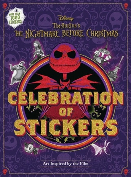 Disney Tim Burton's the Nightmare Before Christmas Celebration of Stickers - Sticker Book for Teens and Adults, Official