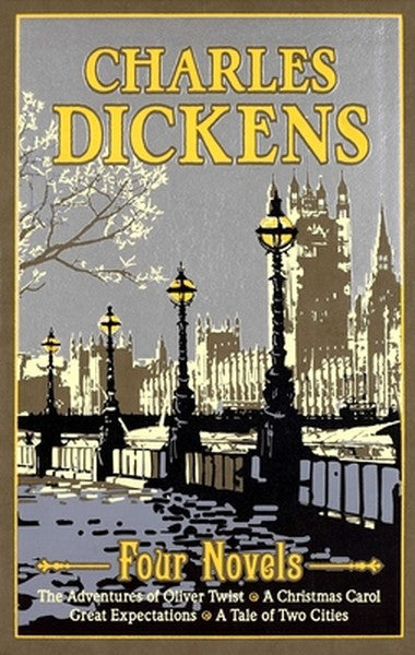 Charles Dickens Four Novels (Deluxe Leatherbound Edition): The Adventures of Oliver Twist, a Christmas Carol, Great Expe