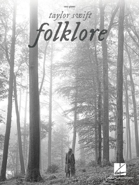 Taylor Swift Folklore: Easy Piano Songbook with Lyrics Beginner and Intermediate Sheet Music for Piano Players and Fans 