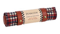 Pendleton Red Black Check Pattern Chess & Checkers: Travel-Ready Roll-Up Game