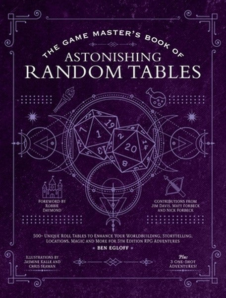 The Game Master's Book of Astonishing Random Tables: 300+ Unique Roll Tables to Enhance Your Worldbuilding, Storytelling