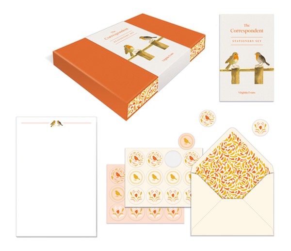 The Correspondent Stationery Set (Boxed Stationery): 20 Sheets of Writing Paper, 20 Matching Envelopes, and 24 Envelope 