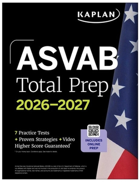 ASVAB Total Prep 2026-2027: Includes 7 Full Length Practice Tests + 2000+ Practice Questions + Online Flashcards + Onlin