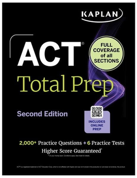 ACT Total Prep, Second Edition (2026-2027): Includes 6 Full Length Tests, 2,000+ Practice Questions + Online Access to a