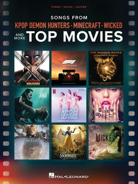 Songs from Kpop Demon Hunters, Minecraft, Wicked and More Top Movies - Piano/Vocal/Guitar Songbook