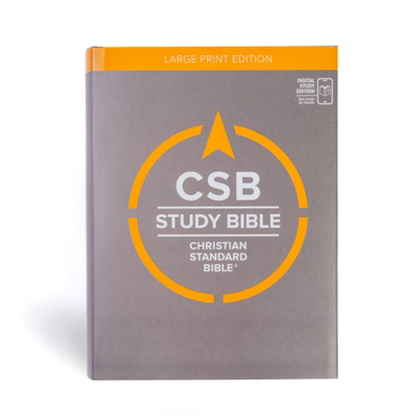 CSB Study Bible, Large Print, Digital Study Edition, Hardcover