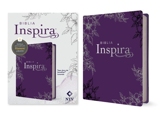 Biblia Inspira Ntv Con Filament (Tapa Dura de Sentipiel, Lavanda)