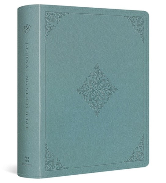 ESV Journaling Study Bible (Trutone Over Board, Paris Sky, Fleur-De-Lis Design)