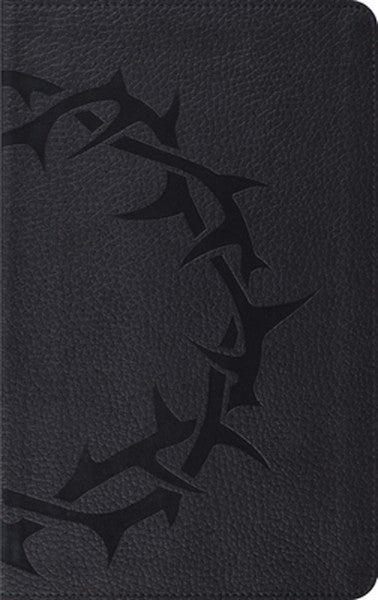 ESV Thinline Bible, Red Letter (Trutone, Charcoal, Crown Design)