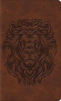 ESV Thinline Bible, Red Letter (Trutone, Brown, Royal Lion Design)