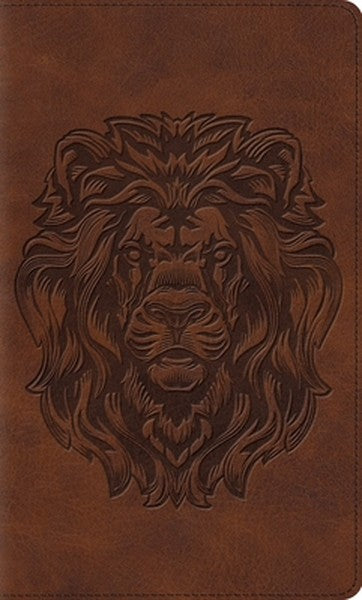 ESV Thinline Bible, Red Letter (Trutone, Brown, Royal Lion Design)