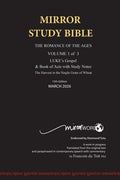 HARDback MARCH 2026 UPDATE Volume 1 LUKE's Gospel & Acts with Commentary 724p 15th Edition MIRROR STUDY BIBLE: Hard Cove