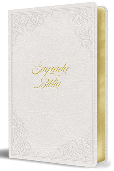 Biblia Católica: Letra Grande. Símil Piel Blanca: Boda, Quinceañera, Primera Comu Nión / Catholic Leathersoft White Bibl