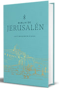 Biblia Católica Biblia de Jerusalén Latinoamericana, Tapa Dura, Tela Azul Turquesa, Edición de Regalo / Spanish Jerusale