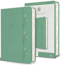 KJV Holy Bible, Large Print Medium Format, Green with Birds Faux Leather W/ Ribbon Marker, Red Letter