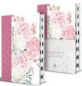 KJV Holy Bible, Giant Print Large Format, Hardcover Pink Floral Design with Cloth with Ribbon Marker, Red Letter, and Th