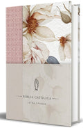La Biblia Católica: Edición Letra Grande. Tapa Dura, Tela Rosada Con Flores / Catholic Bible: Large Print, Hard Cover, P