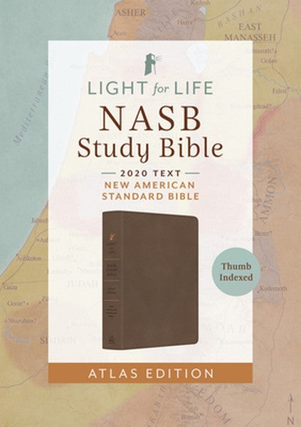 Light for Life NASB Study Bible--Atlas Edition [Thumb Indexed] (Mocha Brown)