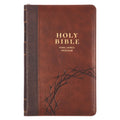 KJV Bible Deluxe Gift (Faux Leather, Crown of Thorns, Two-Tone W/Zipper Isa. 53:5)