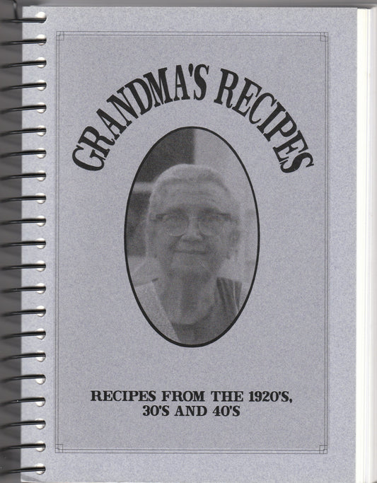 Grandma's Recipes Cookbook - Very Good