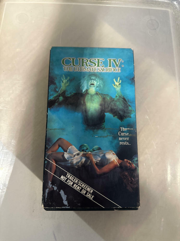 CURSE IV The Ultimate Sacricife Screener - VHS - Good