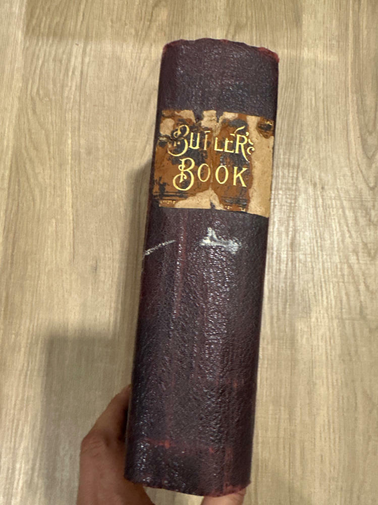 Benjamin Butler signed 1st Edition Butler's Book - Acceptable