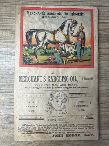 Merchant's Gargling Oil Dream and Fate, Palmistry & C. Songster - Acceptable