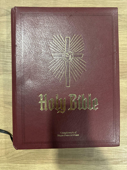 KJV BIBLE Red Letter Edition Heirloom Family Bible - Good