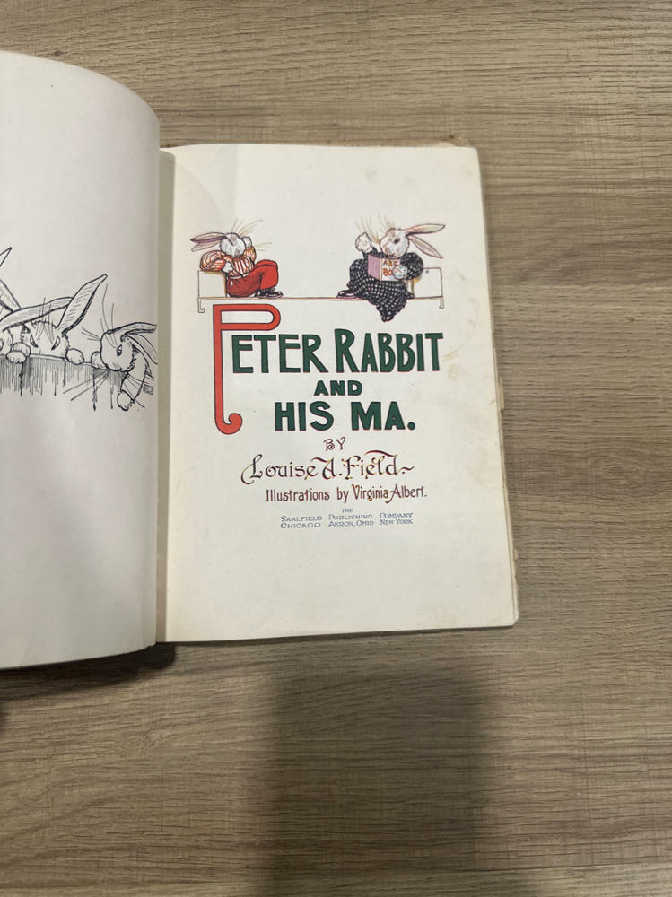 Peter Rabbit and His Ma First Edition 1917 - Acceptable