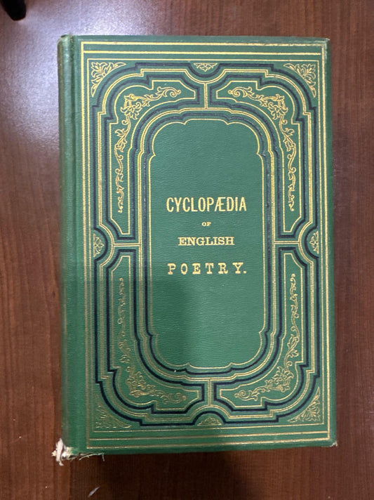 Cyclopedia of English Poetry. Specimens of the British Poets 2nd Edition - Acceptable