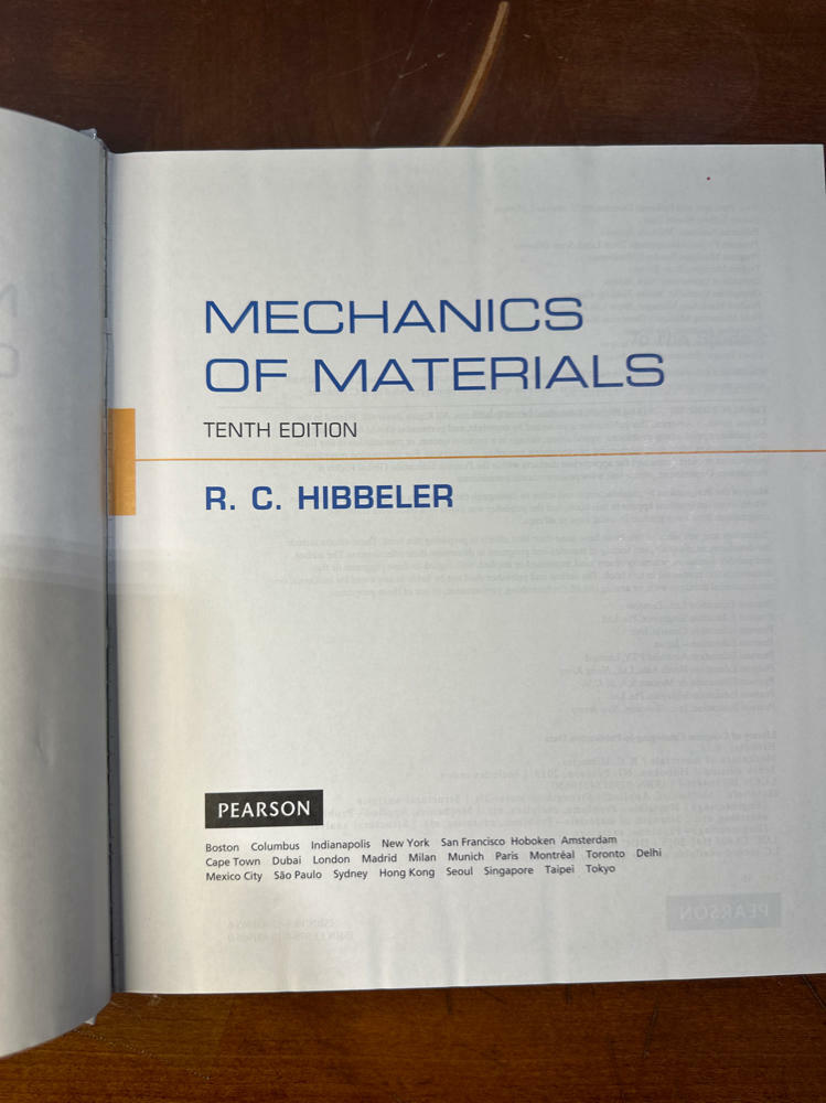 Mechanics of Materials - Very Good