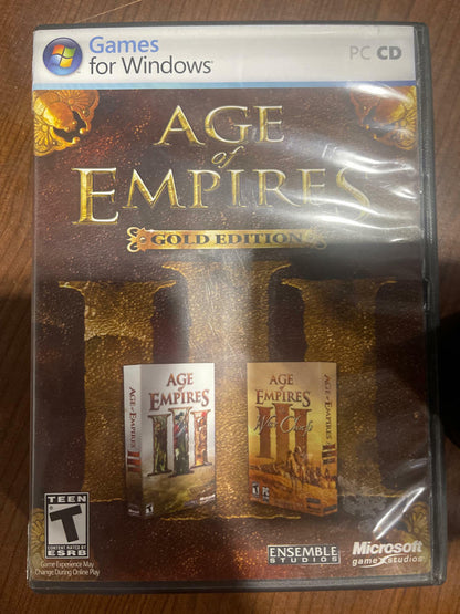 Age Of Empires 3 Gold Edition - PC CD-ROM - For Windows - All booklets included - Good