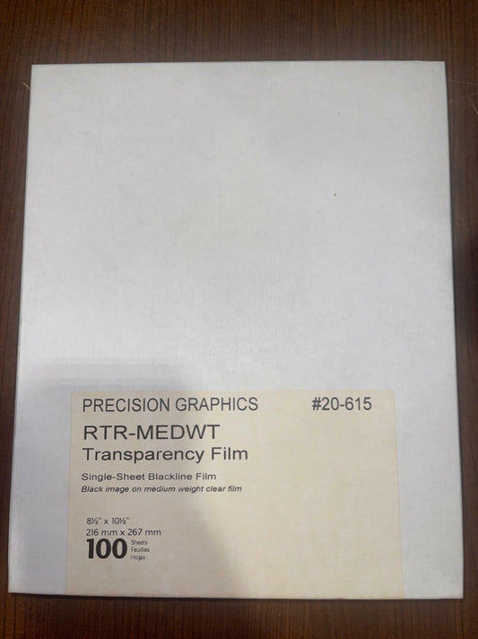 Precision Graphics RTR-MEDWT Transparency Film #20-615