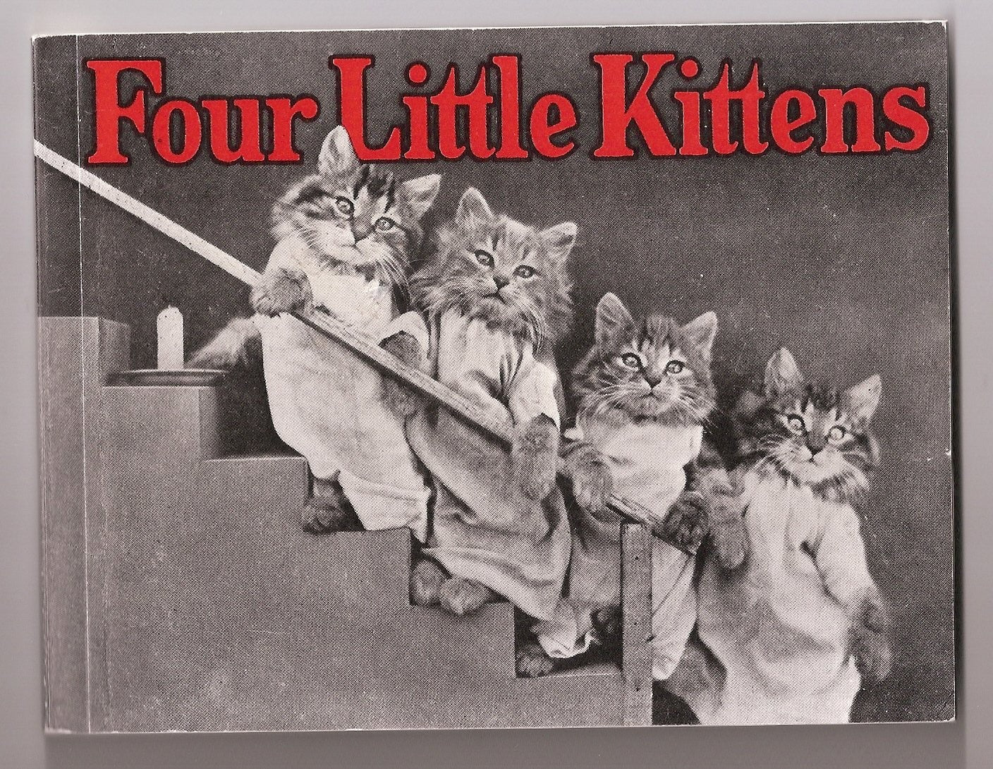 Four Little Kittens Antique Children's Book Reproduction Vintage Style