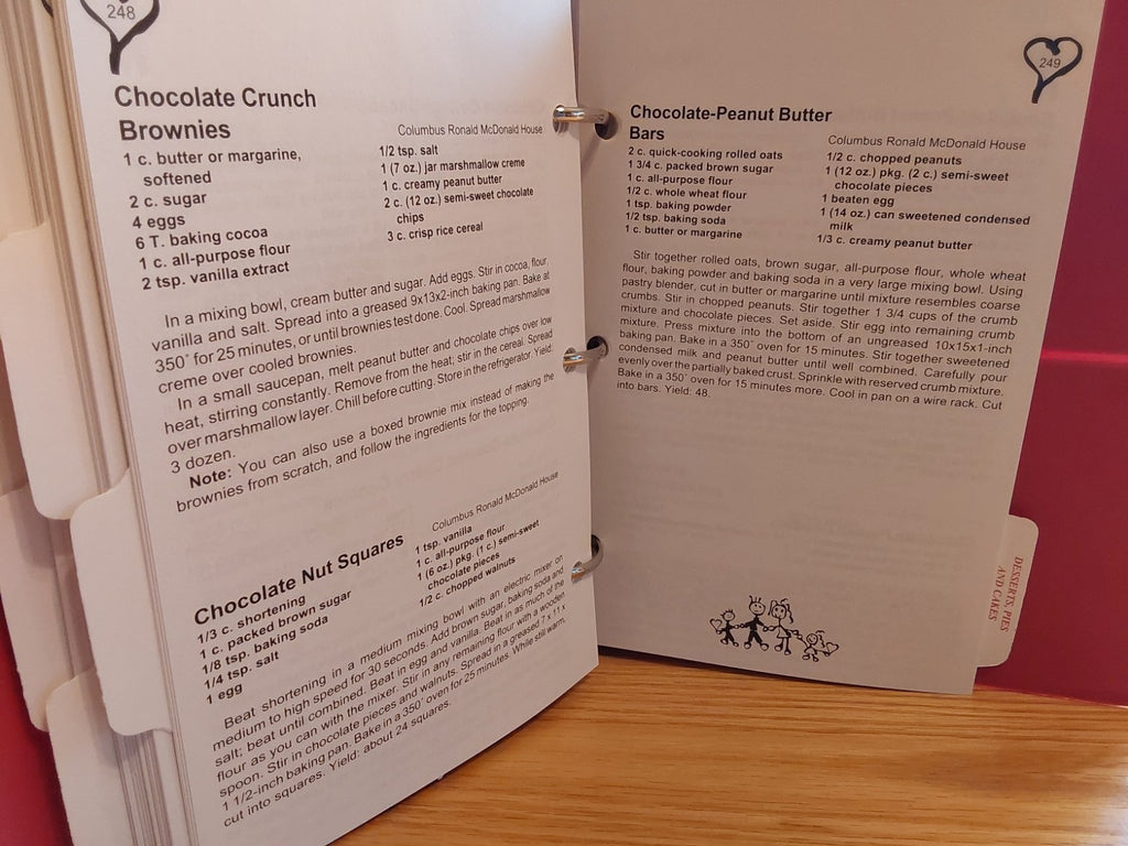Ronald McDonald House Commemorative Cookbook Binder 2005 Columbus Ohio