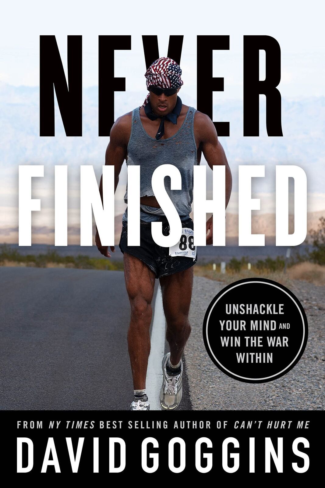 Never Finished Unshackle Your Mind and Win the War Within Book By David Goggins