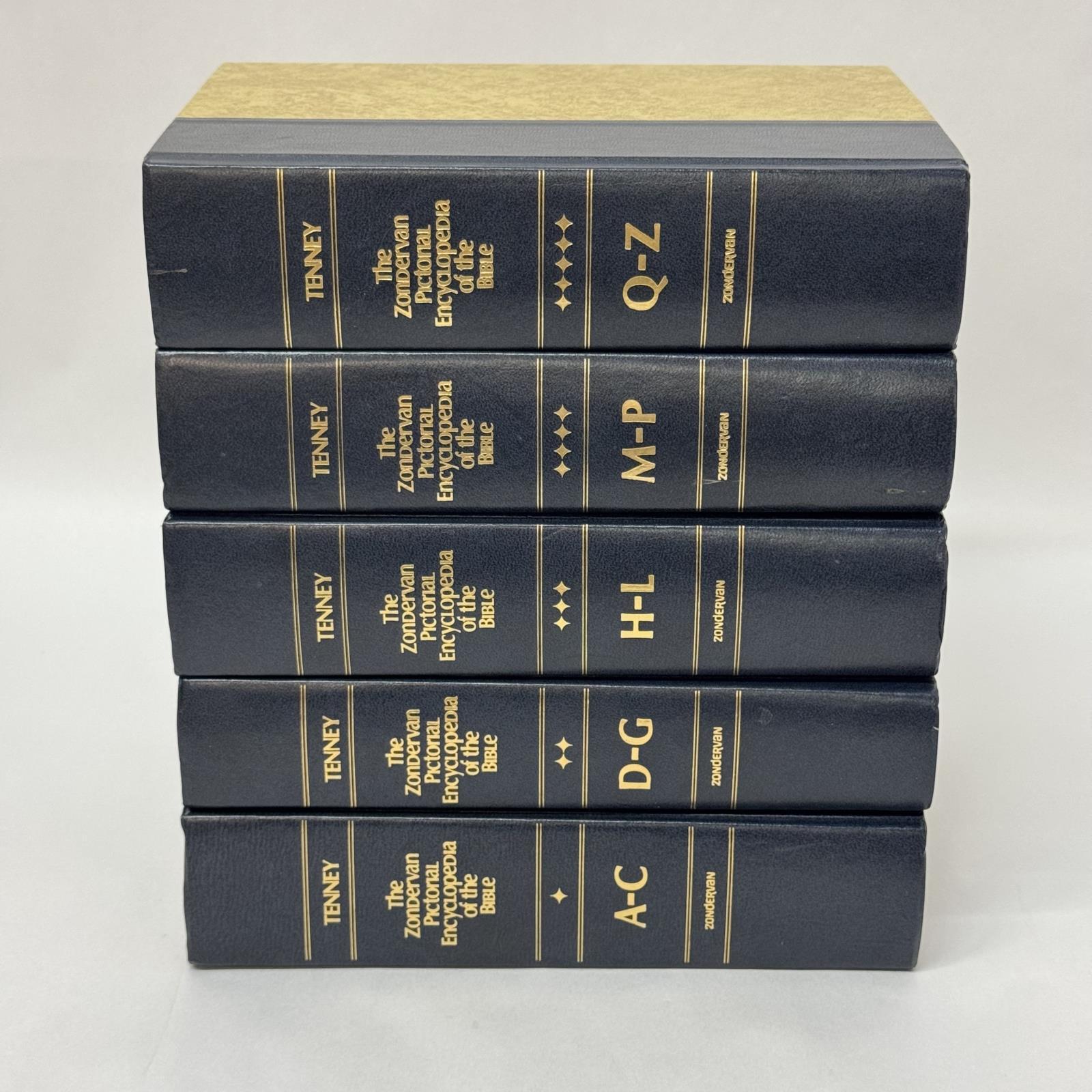 The Zondervan Pictorial Encyclopedia Of The Bible 1976 5 Books Complete Set