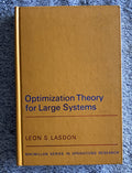 1970 Optimization Theory for Large Systems, by Lasdon, Leon S., Hardcover